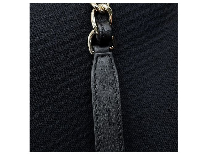 Borsa Tote Chanel Deauville Line Nero - vista 16