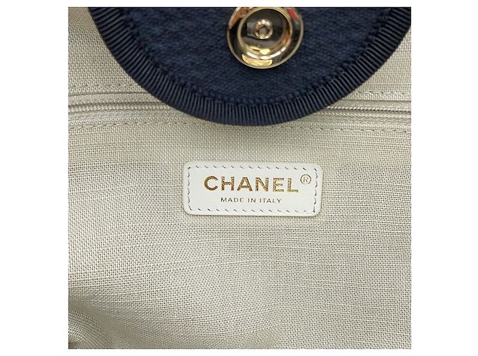 Borsa Tote Chanel Deauville Line Nero - vista 17