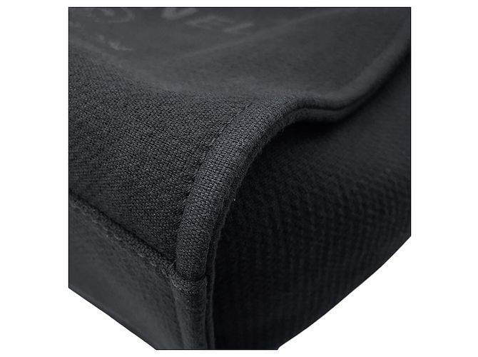 Borsa Tote Chanel Deauville Line Nero - vista 7