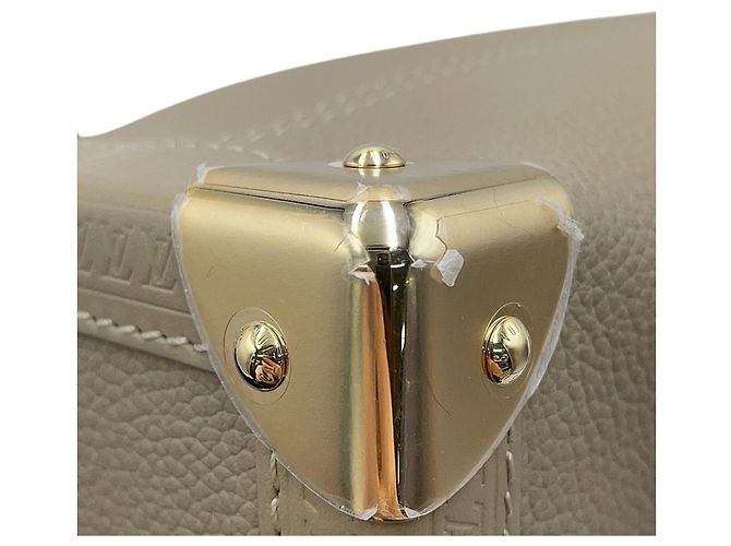 Borsa Louis Vuitton in pelle di vitello grana Taupe - vista 12