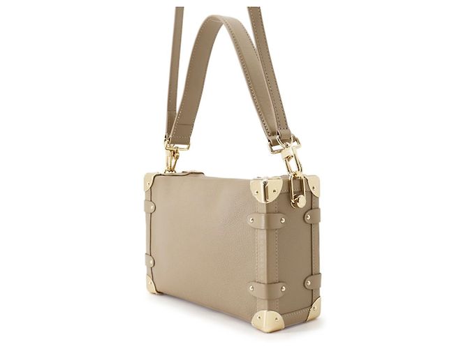 Borsa Louis Vuitton in pelle di vitello grana Taupe - vista 2