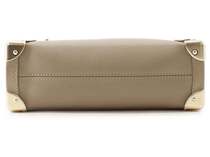 Borsa Louis Vuitton in pelle di vitello grana Taupe - vista 3