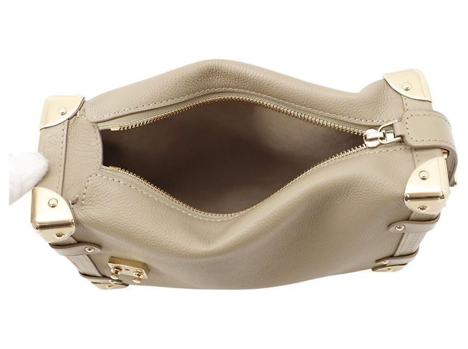 Borsa Louis Vuitton in pelle di vitello grana Taupe - vista 6