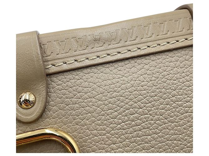 Borsa Louis Vuitton in pelle di vitello grana Taupe - vista 8
