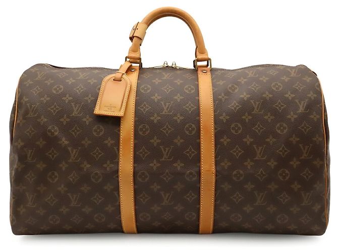 Sac Boston Louis Vuitton Monogram Keepall 55 Marron - vue 2