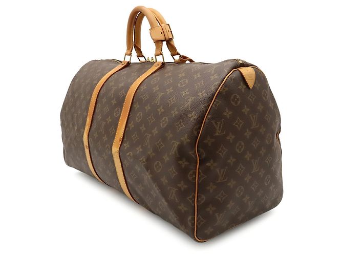 Sac Boston Louis Vuitton Monogram Keepall 55 Marron - vue 3