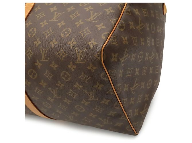Sac Boston Louis Vuitton Monogram Keepall 55 Marron - vue 4