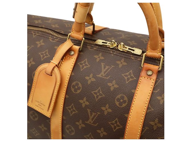 Sac Boston Louis Vuitton Monogram Keepall 55 Marron - vue 6