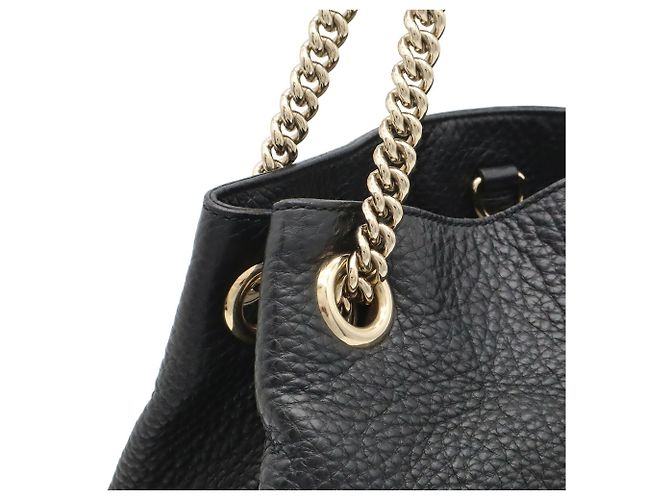 Bolso de cadena Gucci Soho Interlocking G Negro - vista 8