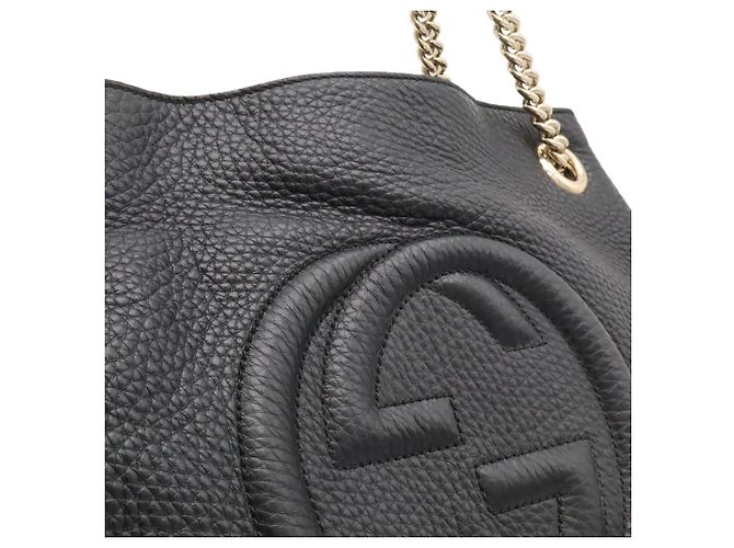 Bolso de cadena Gucci Soho Interlocking G Negro - vista 9