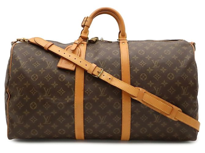 Louis Vuitton Monogram Keepall Bandoulière 55 Boston Tasche Braun - Ansicht 2