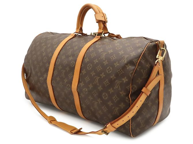 Louis Vuitton Monogram Keepall Bandoulière 55 Boston Tasche Braun - Ansicht 3