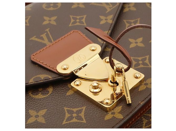 Sac à main Louis Vuitton Monogram Monceau 28 Marron - vue 10
