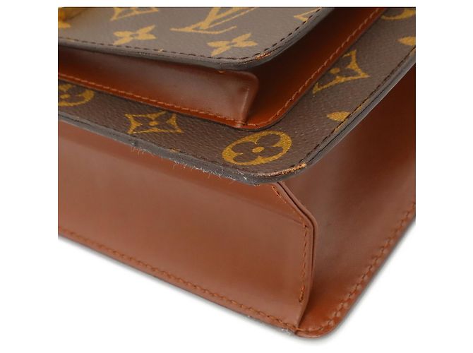 Sac à main Louis Vuitton Monogram Monceau 28 Marron - vue 4