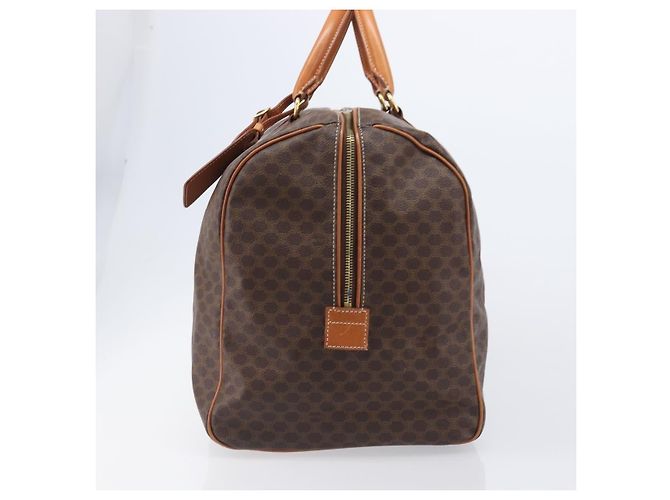 Céline Celine Boston Triomphe Coated Canvas Large Marrom - vista 5