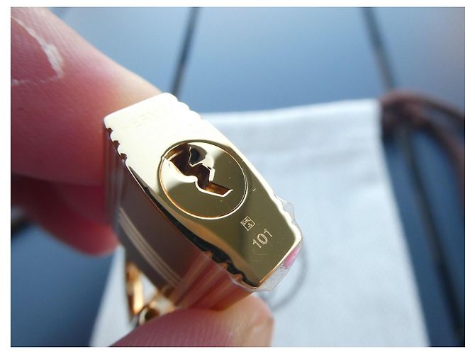 Cadeado e Chaves Hermès Banhados a Ouro Dourado - vista 6