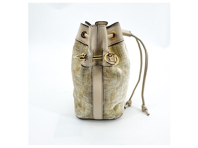 Fendi Mon Tresor Bucket Zucca Velvet Jacquard Mini - vista 3