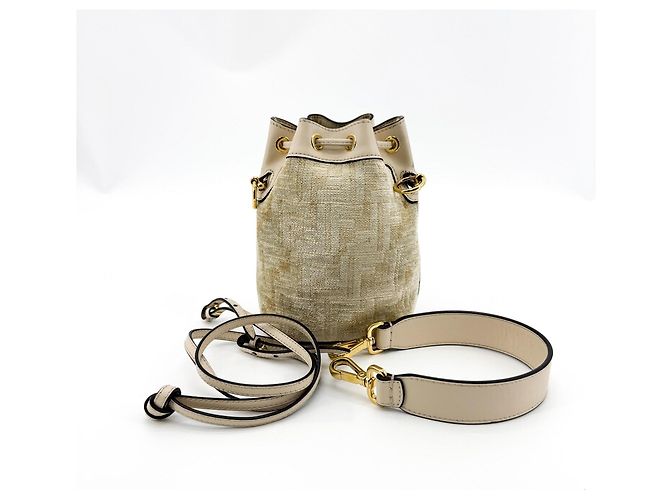 Fendi Mon Tresor Bucket Zucca Velvet Jacquard Mini - vista 7