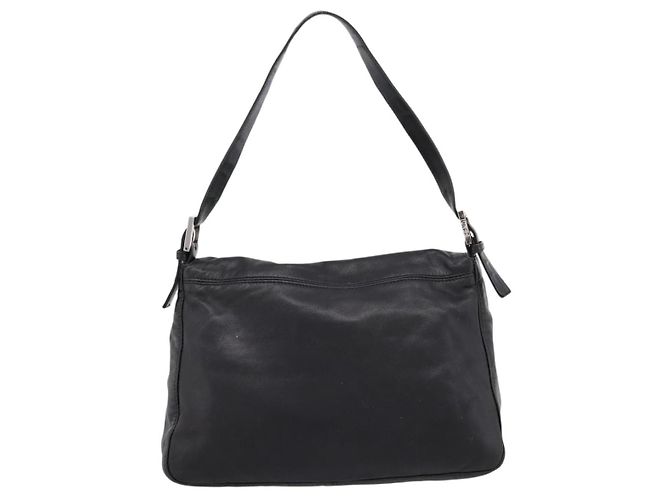 Borsa Fendi Mamma Baguette Zucca Jacquard Velvet Medium Nero - vista 3