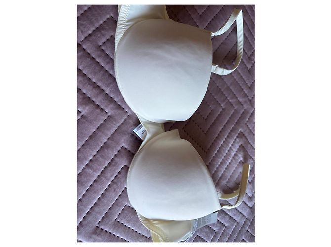 Reggiseno La Perla in seta e cotone Crudo - vista 2