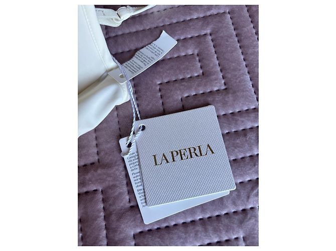 Reggiseno La Perla in seta e cotone Crudo - vista 3