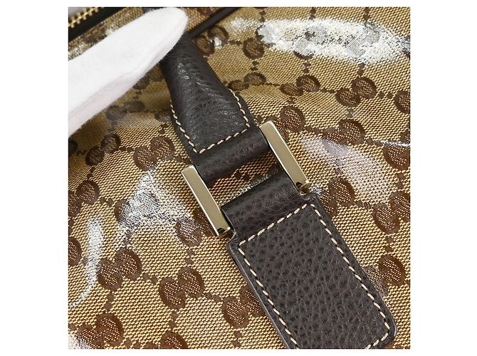 Gucci GG Top Handle GG Matelassé Leather Mini Beige - vista 5