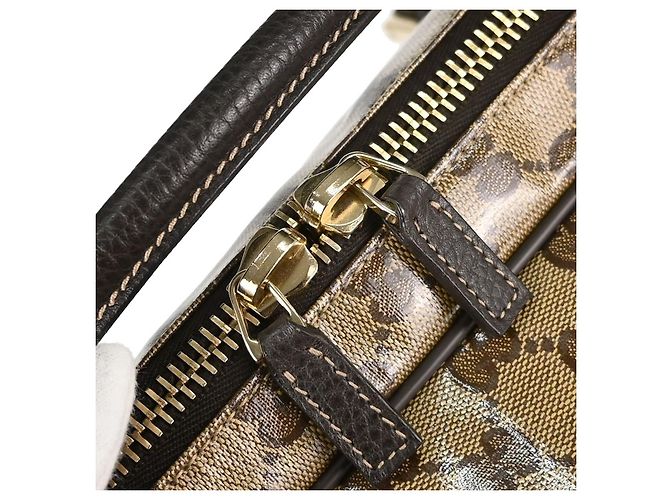 Gucci GG Top Handle GG Matelassé Leather Mini Beige - vista 7