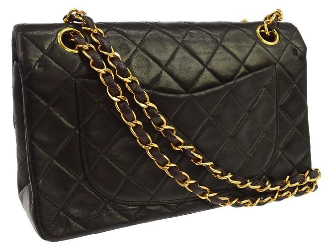 Chanel Classic Flap Quilted Lambskin Preto - vista 2