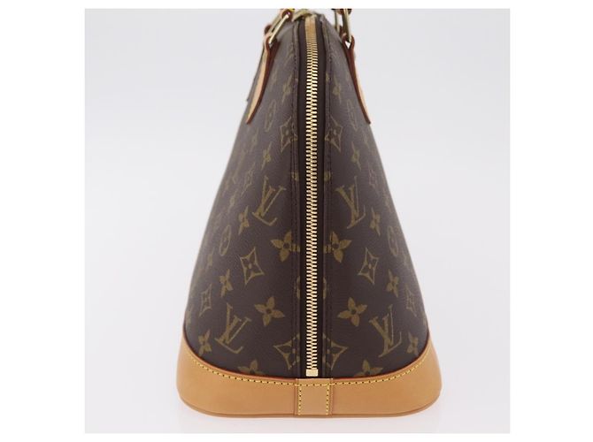 Louis Vuitton Alma Monogram Canvas MM Castaño - vista 4