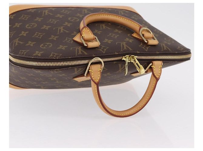 Louis Vuitton Alma Monogram Canvas MM Castaño - vista 7