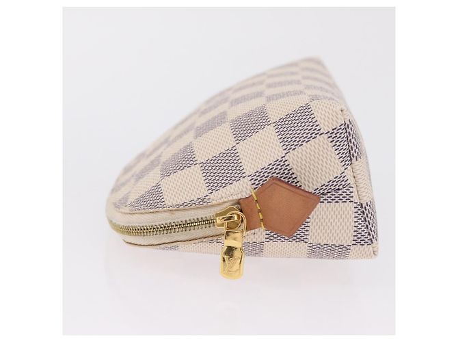 Necessaire Louis Vuitton Damier PM Bege - vista 5