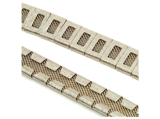 Chanel 1998 Silver-Tone Metal Mesh Belt Silvery - view 4