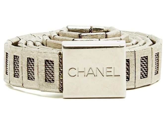 Chanel 1998 Silver-Tone Metal Mesh Belt Silvery - view 6