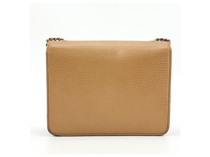Gucci Interlocking Leather Small Marrone - vista 2