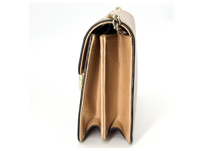 Gucci Interlocking Leather Small Marrone - vista 4
