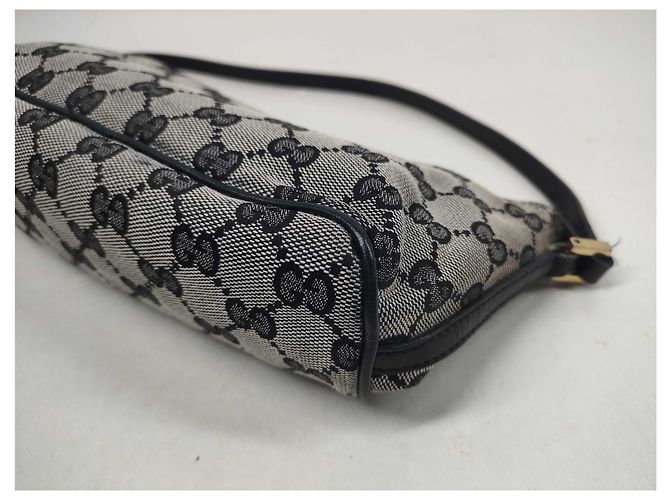 Gucci Boat Pochette GG Canvas and leather Small Castaño - vista 6