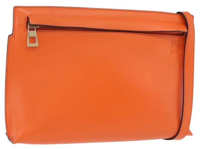 Loewe T Messenger Leather Medium Arancione - vista 2