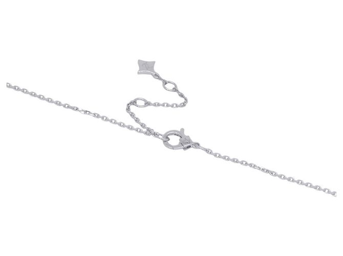 Colar com pingente Louis Vuitton em ouro branco 18K e diamantes - vista 5