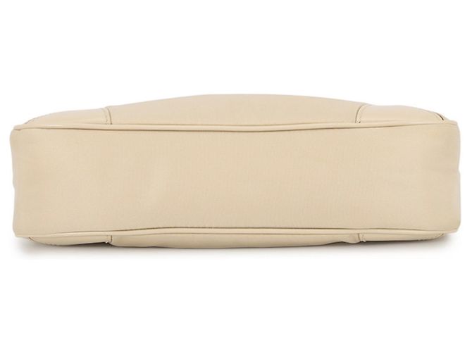 Sac à épaule Prada Triangle en nylon Beige - vue 3