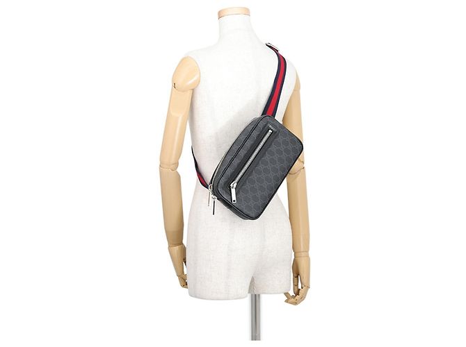 Borsetta cintura piccola Gucci GG Supreme Nero - vista 5