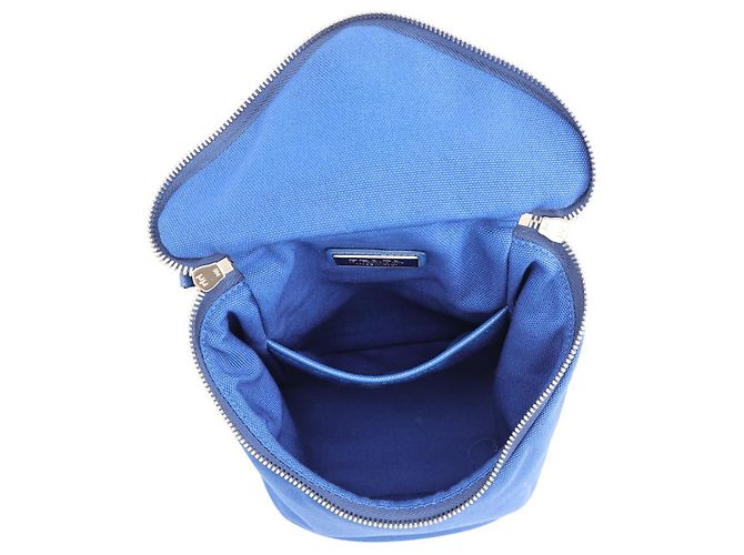 Prada Re-Nylon Triangle Handbag Blue - view 5