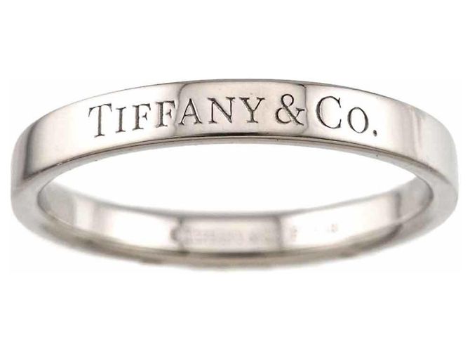 Autre Marque Anillo Flat Band de Tiffany & Co. en platino - vista 2