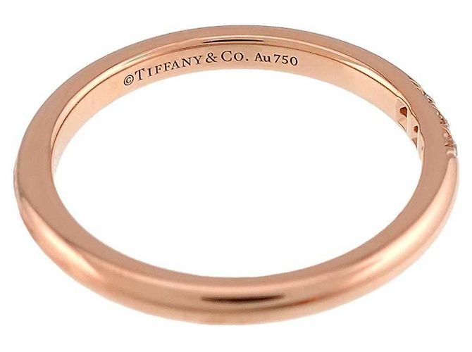 Autre Marque Anello Forever Band Tiffany & Co. in oro rosa 18K - vista 3