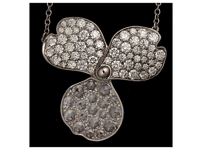 Autre Marque Collana Tiffany & Co. Paper Flower in platino e diamanti - vista 6