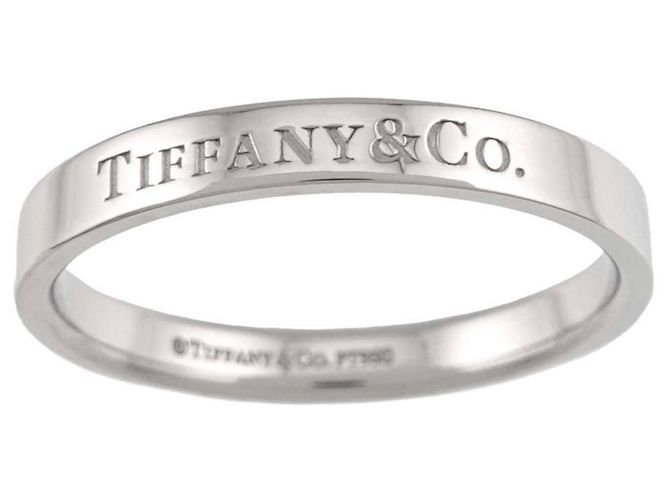 Autre Marque Tiffany & Co. Platinum Flat Band Ring - view 2