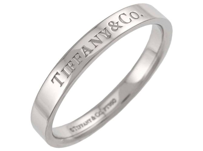 Autre Marque Tiffany & Co. Platinum Flat Band Ring - view 4