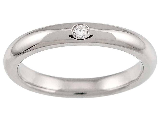 Autre Marque Tiffany & Co. Platinum Stacking Band Ring - view 2