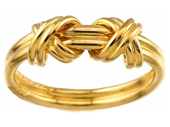 Autre Marque Anello Signature Band Tiffany & Co. in oro giallo 18K - vista 2