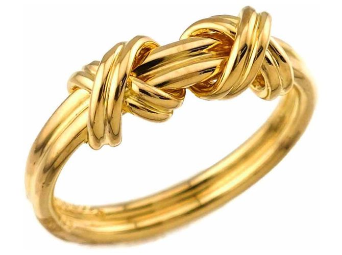 Autre Marque Anello Signature Band Tiffany & Co. in oro giallo 18K - vista 4