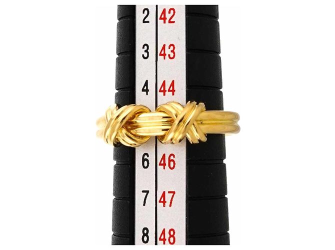 Autre Marque Anello Signature Band Tiffany & Co. in oro giallo 18K - vista 5
